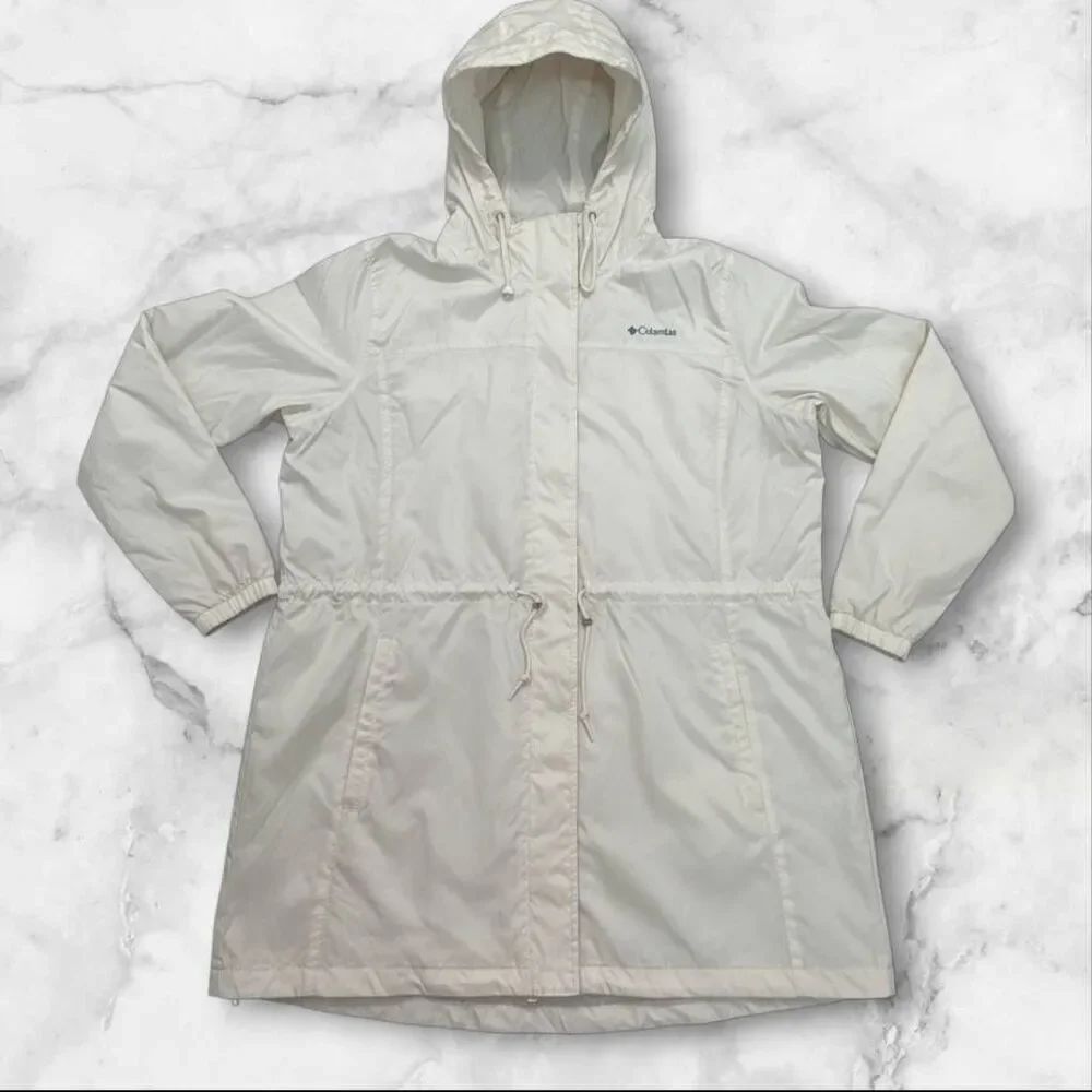 Columbia Women's Auroras Wake Mid Jacket Cream Colored Size XXL